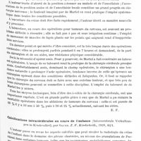 0919 - Page 849 - Analyses. Neurologie. Études spéciales. Cerveau. Traitement chirurgical des tumeurs cérébrales. Quelques points de technique, par Th. de Martel. Journal de chirurgie... / Calcifications intracérébrales au cours de l'enfance (Interzerebrale Verkalkungen in Kindesalter), par Sauer. Z. F. Kinderheilk... / Sur quelques cas d'hémiplégie infantile, par L. Babonneix. Bulletin de l'Académie de médecine...