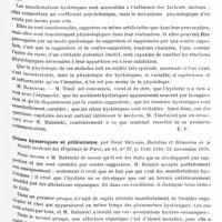 0943 - Page 873 - Analyses. Neurologie. Études spéciales. Névroses. Hystérie, pithiatisme, par J. Babinski. Bulletins et mémoires de la Société médicale des hôpitaux de Paris... / Crises hystériques et pithiatisme, par René Bénard. Bulletins et mémoires de la Société médicale des hôpitaux de Paris...