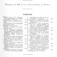 0973 - Page 903 - Xe Réunion neurologique internationale annuelle. 3-6 juin 1929. Séance du mardi 4 juin (matin). Sommaire / Allocution de M. L. Babonneix...