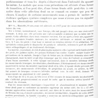 0986 - Page 916 - Xe Réunion neurologique internationale annuelle. 3-6 juin 1929. Séance du mardi 4 juin (matin). Dystonies d'attitude. Mouvements choréo-athétoïdes de la tête et du cou. Syncinésies complexes, par MM. André Leri, F. Layani et J. Weill