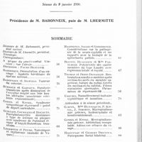 0103 - Page 51 - Société de neurologie de Paris. Séance du 9 janvier 1930. Sommaire