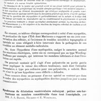 0521 - Page 469 - Réunion neurologique de Strasbourg (Filiale de la Société de neurologie de Paris). Séance du 8 juin 1929. Atrophie musculaire prononcée de type myopathique, avec conservation des réflexes tendineux et troubles de la sensibilité, par MM. J.-A. Barré et Jean Guillaume / Syndrome de dilatation ventriculation subaiguë ; petites néo-formations en nombre considérable dans tout l'encéphale, par MM. J.-A. Barré, Hecker et E. Woringer