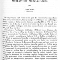 0801 - Page 747 - Mémoires originaux. Myopathies myocloniques, par Egas Moniz...