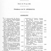 1249 - Page 1195 - Société de neurologie de Paris. Séance du 22 mai 1930. Sommaire