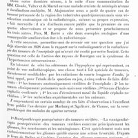 0120 - Page 57 - Société de neurologie de Paris. Séance du 8 janvier 1931. Don / A l'occasion du procès verbal. - L'action des rayons de Roentgen sur l'hypertension intracrânienne, par M. A. Béclère