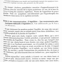 0418 - Page 355 - Société de neurologie de Paris. Séance du 5 mars 1931. Deux cas d'anomalies d'ossification de la colonne cervicale avec troubles nerveux consécutifs, par M. C.-I. Urechia / Suite à ma communication « L'équilibre ». Les mouvements automatiques défensifs d'équilibre. Note additionnelle, par M. Noica...