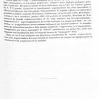 0438 - Page 375 - Société de neurologie de Varsovie. Séance du 17 janvier 1931. Un cas d'hémiballismus partiellement amélioré après intervention périphérique, par W. Jermutowicz (Clinique du Pr Orzechowski) / Tumeur des noyaux basaux avec pléocytose du liquide céphalo-rachidien, par M. G. Krukowski (service du Dr Bregman)