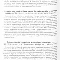 0721 - Page 658 - Société de neurologie de Varsovie. Séance du 21 février 1931. Gangrène neurotique de la peau, par M. W. Sterling / Inversion des viscères dans un cas de syringomyélie et syringobulbie, par MM. Bregman et Krakowski (service du Dr Bregman) / Polioencéphalite supérieure et inférieure chronique, par MM. Z. Bychowski et W. Jermutowicz (Clinique du Pr Ovrechowski)