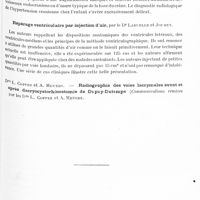 0732 - Page 669 - Sociétés. Groupement belge d'études O.-N.-O. et N. C. Séance commune de la Société de neurologie, de radiologie et du groupement le 28 mars 1931. A propos des signes radiologiques d'hypertension intracrânienne chez l'enfant, par le Dr Paquet / Répérage ventriculaire par injection d'air, par le Dr Laruelle et Jouret