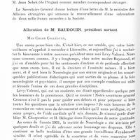 0114 - Page 56 - Société de neurologie de Paris. Séance du 14 janvier 1932. Correspondance / Allocution de M. Baudouin, président sortant