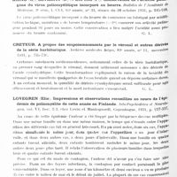 0616 - Page 558 - Analyses. Neurologie. Études générales. Infections et intoxications. Mussio-Fournier (J.-C.). Garcia Austt (E.) et Arribeltz (G.). Syndrome parkinsonien et troubles mentaux dans un cas d'intoxication chronique par le véronal. Disparition complète des symptômes nerveux et mentaux par la suppression de l'hypnotique. Bull. et mém. de la Soc. médicale des hôpitaux de Paris... / Kling (C.), Levaditi (C.) et Lépine (P.). Conservation de l'activité pathogène du virus poliomyélitique incorporé au beurre. Bulletin de l'Académie de médecine... / Creteur. A propos des empoisonnements par le véronal et autres dérivés de la série barbiturique. Archives médicales belges... / Lovegren (Elis). Impressions et observations recueillies au cours de l'épidémie de poliomyélite de cette année en Finlande. Acta Psychiatrica et Neurologica...