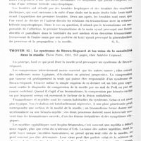 0624 - Page 566 - Analyses. Neurologie. Études spéciales. Moelle. Roger (H.). Sclérose latérale amyotrophique posttraumatique. Gazette des hôpitaux... / Thoyer (G.). Le syndrome de Brown-Séquard et les voies de la sensibilité dans la moelle. Thèse Paris, 1931...