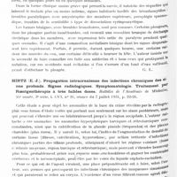 0628 - Page 570 - Analyses. Neurologie. Études spéciales. Colonne vertébrale. Guillain (Georges). Le danger des plongées par fond d'eau insuffisant ; l'hématomyélie des plongeurs. Bull. de l'Académie de médecine... / Hirtz (E.-J.). Propagation intracrânienne des infections chroniques des sinus profonds. Signes radiologiques. Symptomatologie. Traitement par roentgenthérapie à très faibles doses. Bulletins de l'Académie de médecine...