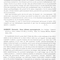 0820 - Page 762 - Analyses. Neurologie. Études générales. Bibliographie. Rodiet (A.) et Heuyer (G.). La folie au XXe siècle. Etude médico-sociale..., chez Masson et Compagnie, Paris, 1931 / Gorriti (Fernando). Deux réflexes neurovégétatifs (Dos Reflejos Neurovegetativos)... La Semana Medica...