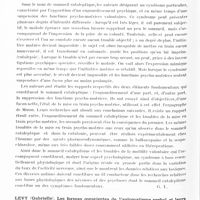 0846 - Page 788 - Analyses. Neurologie. Études spéciales. Cerveau. M. Stewart... Un cas d'hémiplégie infantile avec naevus de la face et imbécillité. The Journal of neurology and psychopathology... / Claude (H.), Baruk (H.) et Porak (R.). Sommeil cataleptique et fonctions psycho-motrices. Etude physiologique et pharmacodynamique au moyen de l'ergographe de Mosso. Annales médico-psychologiques... / Levy (Gabrielle). Les formes conscientes de l'automatisme verbal et leurs analogies avec certaines manifestations de l'automatisme comitial (Palilalie, echolalie, echopalilalie aphone). Presse médicale...