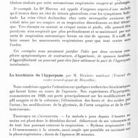 1338 - Page 1278 - XIIe Réunion neurologique internationale annuelle. Paris, 31 mai-1er juin 1932. Travaux sur l'hyperpnée expérimentale. L'Hyperpnée expérimentale dans le diagnostic des maladies nerveuses, par MM. Laruelle et Heernu / La biochimie de l'hyperpnée, par M. Heernu... (Travail du centre neurologique de Bruxelles)