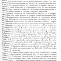1437 - Page 1377 - XIIe Réunion neurologique internationale annuelle. Paris, 31 mai-1er juin 1932. Communications sur le traitement. Le traitement chirurgical dans les épilepsies, par M. E. E. Lauwers...