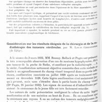 1468 - Page 1408 - Société de neurologie de Paris. Séance du 2 juin 1932. Sclérose latérale amyotrophique associée à une trichinose latente, par MM. D. Paulian et T. Paunesco... / Considération sur les résultats éloignés de la chirurgie et de la radiothérapie des tumeurs cérébrales, par M. Louis Christophe...