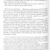 1480 - Page 1420 - Société de neurologie de Paris. Séance du 2 juin 1932. Le repérage des ventricules cérébraux, par M. L. Laruelle...