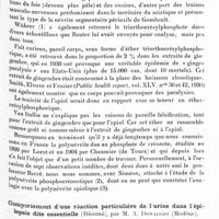 1493 - Page 1433 - Société de neurologie de Paris. Séance du 2 juin 1932. La polynévrite apiolique, par M. Henri Roger... / Comportement d'une réaction particulière de l'urine dans l'épilepsie dite essentielle (Résumé), par M. A. Donaggio...