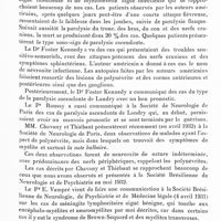 0611 - Page 557 - Société de neurologie de Paris. Séance du 3 novembre 1932. Les neuromyélites aiguës et subaiguës, par M. A. Austregesilo... / Angiomes du type réticulo-endothélial, intéressant la moelle et le foie, par MM. C.-I. Urechia et N. Elekes