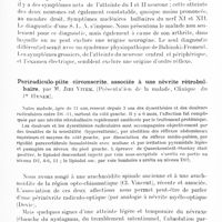 0633 - Page 579 - Société de neurologie (Société Purkyne) de Prague. Séance du 14 décembre 1931. Sclérose latérale amyotrophique avec arthrite neurogènes, par M. Elis et Me Cernja (Présentation du malade ; clinique du Pr Hynek) / Periradiculo-piite circonscrite, associée à une névrite rétrobulbaire, par M. Jiri Vitek (Présentation de la malade, Clinique du Pr Hynek)