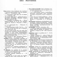 0009 - Page 5 - Année 1933. Tables du tome II. VI. Table alphabétique des matières