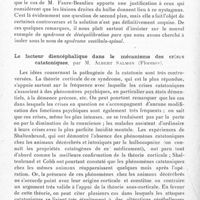 0650 - Page 592 - Société de neurologie de Paris. Séance du 16 novembre 1933. Communications. Syringobulbie à progression très lente et sans signes de syrirgomyélie, par MM. Faure-Beaulieu, R. Wahl et M. Brunel / Le facteur diencéphalique dans le mécanisme des crises catatoniques, par M. Albert Salmon...