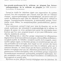 0670 - Page 612 - Société de neurologie de Paris. Séance du 16 novembre 1933. Communications. L'hémolysoréaction (intradermo-réaction) permettant de différencier la sclérose en plaques et certains processus infectieux du névraxe des tumeurs cérébrales ou médullaires, par MM. Laignel-Lavastine et N.-T. Koressios / Les grands syndromes de la sclérose en plaques. Les formes ménopausiques de la sclérose en plaques, par MM. Laignel-Lavastine et Koressios