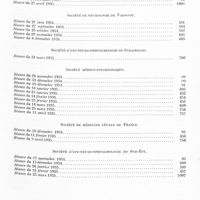 0009 - Page 5 - Année 1935. Tables du tome I. III. Sociétés