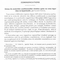 0460 - Page 400 - Société de neurologie de Paris. Séance du 7 mars 1935. Correspondance / Communications. Crises de sialorrhée conditionnelles révélées après un ictus léger chez un hypertendu, par Lucien Cornil