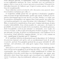 0502 - Page 442 - Société de neurologie de Paris. Séance du 7 mars 1935. Communications. Syndrome infundibulo-tubérien au cours d'un myéloblastome cranien, par MM. L. Babonneix, J. Lhermitte et Th. de Martel / Rhumatisme d'Heberden chez une hémiplégique. Lésions articulaires limitées au coté sain, par M. J. Forestier