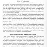 0516 - Page 456 - Sociétés. Société de médecine légale de France. Séance du 11 février 1935. Droitiers et gauchers / Goitre exophtalmique et dysostose cranio-faciale