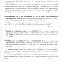 0700 - Page 641 - Analyses. Neurologie. Études générales. Organes des sens (Oeil). Richon, Kissel et Devin (Mlle). Paralysie dissociée des mouvements de latéralité du regard par lésion vasculaire de la zone rolandique. Rev. med. de l'Est... / Santangelo (G.) et De Ferraris (E.). Sur le réflexe d'accommodation paradoxale à la lumière (Sulla fotoreazione iridea paradossa). Giornale di Psichiatria e di Neuropatologia... / Villard (H.), Viallefont (H.) et Bouzigues. Poussée de glaucome aigu survenue près ponction lombaire. Archives de la Société des sciences médicales et biologiques de Montpellier... / Encéphalite. Amadeu Fialho. Sur un cas d'encéphalite suraiguë. Revue Sud-Américaine de médecine et de chirurgie...