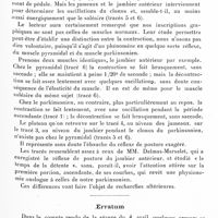 0814 - Page 755 - Société de neurologie de Paris. Séance du 2 mai 1935. Communications. Contribution à l'étude physiologique des clonus du pied, par MM. A. Rouquier et Grandpierre / Erratum