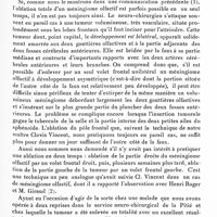 0972 - Page 913 - Société de neurologie de Paris. Séance du 6 juin 1935. Communications. Volumineux méningiome oflactif enlevé en totalité en deux temps : frontal droit, puis frontal gauche. Absence de troubles psychiques postopératoires malgré la résection des deux pôles frontaux. Guérison, par MM. Marcel David, D. Mahoudeau, C. Eliades et M. Brun