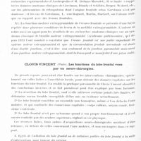 0600 - Page 544 - Congrès neurologique international. Londres, 29 juillet-2 août 1935. IIIe Question. Les fonctions des lobes frontaux (Programme préparé par M. le Professeur H. Claude). Rapports. A. Donaggio... Lobes frontaux et système moteur extrapyramidal (données anatomo-pathologiques) / Clovis Vincent... Les fonctions du lobe frontal vues par un neuro-chirurgien