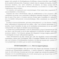 0630 - Page 574 - Congrès neurologique international. Londres, 29 juillet-2 août 1935. Communications diverses. Neurologie clinique. Séance du mardi après-midi. Session 1. W. Russell Brain... Ophtalmologie associée à une thyrotoxicose / Henri Roger et Joseph Alliez... Les neuroectodermomes / Hugs Garland... Névrite hypertrophique / T. Cernacek... Preuve de l'existence d'un trouble du centre diurétique dans les syndromes parkinsoniens