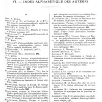 0029 - Page 25 - Tables du tome 65. Année 1936 - 1er semestre. VI. Index alphabétique des auteurs