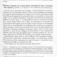0593 - Page 545 - Société de neurologie de Paris. Séance du 5 mars 1936. A propos du procès-verbal. Le cône de pression temporal dans les tumeurs des hémisphères cérébraux. Sa symptomatologie ; sa gravité ; les traitements qu'il convient de lui opposer, par MM. Clovis Vincent, Marcel David et François Thiébaut / Résultats éloignés de l'intervention chirurgicale dans l'arachnoïdite spinale, par MM. J.-A. Barré et Oscar Metzger...