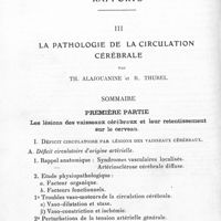 1326 - Page 1276 - XVe Réunion neurologique internationale annuelle. Paris, 26 et 27 mai 1936. Séance du 27 mai 1936. Rapports. III. La pathologie de la circulation cérébrale, par Th. Alajouanine et R. Thurel