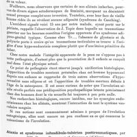1489 - Page 1439 - Société de neurologie de Paris. Séance du 28 mai 1936. Communications. Syndrome adiposo-génital et troubles mentaux préséniles, par MM. Maurice Dide et Lucien Barère / Ataxie et syndrome infundibulo-tubérien posttraumatiques, par MM. Porot, Bardenat et Choussat...