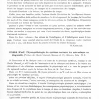 0213 - Page 165 - Analyses. Neurologie. Études générales. Bibliographie. Janet (Pierre). L'intelligence avant le langage. Bibliothèque de philosophie scientifique, Flammarion éditeur, Paris... / Cossa (Paul). Physiopathologie du système nerveux du mécanisme au diagnostic. Préface de Clovis Vincent, Masson et Compagnie, éditeurs...