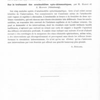 0300 - Page 252 - Congrès. 9e Congrès des Sociétés d'oto-neuro-ophtalmologie. Lyon, 29-31 mai 1936. Communications. Méningites de la fosse cérébelleuse, par MM. Collet et Charachon... / A propos du syndrome d'Eagleton, par MM. Collet et Mayoux... / Sur le traitement des arachnoïdites opto-chiasmatiques, par M. Barré et J. Masson...