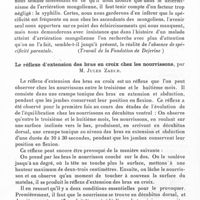 0790 - Page 742 - Société de neurologie de Paris. Séance du 3 décembre 1936. Communications. Sur un cas de mongolisme accompagné par une méningite gommeuse de la base du cerveau, par MM. L. Babonneix et J. Lhermitte (Travail de la Fondation de Dejerine) / Le réflexe d'extension des bras en croix chez les nourrissons, par M. Jules Zador