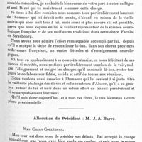 0103 - Page 51 - Société de neurologie de Paris. Séance du 7 janvier 1937. Allocution du président sortant : M. Tinel / Allocution du président : M. J.-A. Barré