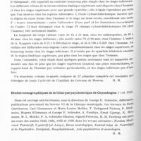 0180 - Page 128 - Analyses. Neurologie. Études générales. Bibliographie. Poliakov, Blinkov, Schevtchenko et Tchernycheff. Les travaux de l'Institut du cerveau, volume II. Sous la rédaction de Sarkissoff et Filimonoff (Troudy Institouta Mosga, vypousk II)... Edition de l'Institut du cerveau, Moscou, 1936 / Études iconographiques de la clinique psychiatrique de Copenhague... 1936 / Aubanel (Jean). Contribution à l'étude du traitement des paralysies diphtériques (Thèse Marseille, 1935...)