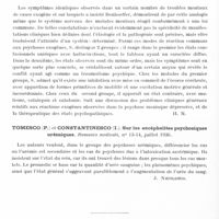0500 - Page 454 - Analyses. Psychiatrie. Psychoses. Smirnov (L. I.). Contribution à la morphologie et à la pathogénie des psychoses dites exogènes (K morphologuitcheskoy i patoguenetitcheskoy kharakteristike tak nasyvaemykh eksoguenykh psykhosov). Travaux de l'Académie psychoneurologique ukrainienne... Edition médicale d'État de la R. S. S. ukrainienne... / Svetlov (D. S.). Contribution à la Clinique et à la physiopathologie des psychoses exogènes (K voprosou o klinike i pathofisiologuii eksoguenykh psykhosov). Travaux de l'Académie psychoneurologique ukrainienne... Edition médicale d'Etat de la R. S. S. ukrainienne... / Tomesco (P.) et Constantinesco (I.). Sur les encéphalites psychosiques urémiques. Romania médicalà...