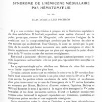 0623 - Page 575 - Mémoires originaux. Syndrome de l'hémicone médullaire par hématomyélie, par MM. Egas Moniz et Luiz Pacheco