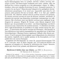 0670 - Page 622 - Société de neurologie de Paris. Séance du 29 avril 1937. Communications. Agueusie au cours d'un purpura hémorragique, par M. A. Souques / Syndrome d'Addie chez une fillette, par MM. L. Babonneix, H. Grenet et J. Sigwald